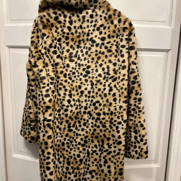 Anthropologie leopard Print Faux Fur Coat - Picture 2 of 3
